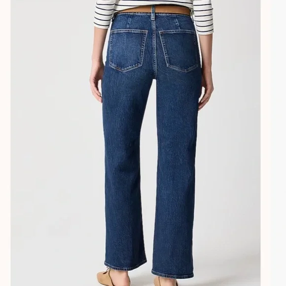 J crew Deep Nightshade Wash Slim wide-leg patch-pocket jean - Picture 3 of 4